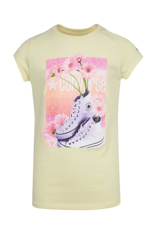 T-shirt - Blanc, jaune et rose