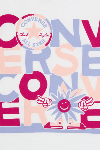 T-shirt et short - Blanc, violet et rose