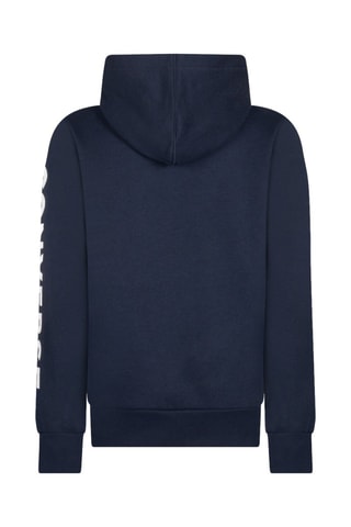 Sweat polaire à capuche - Bleu
