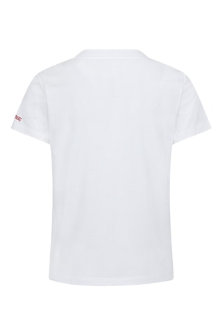 T-shirt à manches courtes Love me Lets Valentine - Blanc