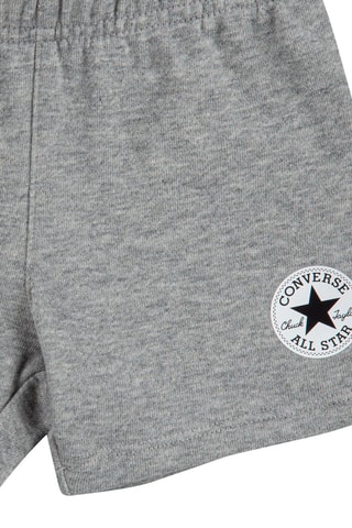 T-shirt et short - Noir, bleu, vert, jaune et gris
