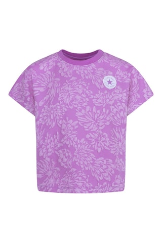 T-shirt - Blanc et violet