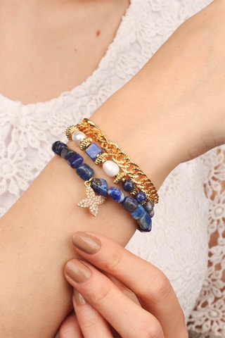 Bracciale 3 giri - Lapislazzuli