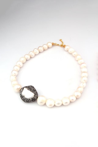 Collana Bronzo e perle coltivate