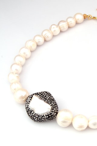 Collana Bronzo e perle coltivate