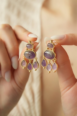 Boucles d’oreilles - Améthystes