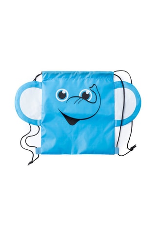 Mochila Elefante Azul - Branco, preto e azul