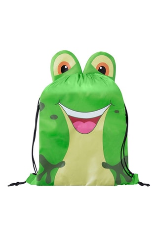 Mochila Rã Verde - Preto, verde, amarelo e rosa