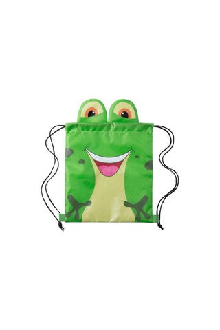 Mochila Rã Verde - Preto, verde, amarelo e rosa