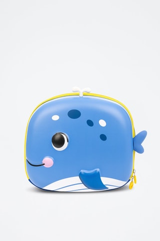 Mochila - Azul-cobalto - Branco, preto e azul