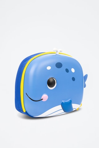 Mochila - Azul-cobalto - Branco, preto e azul