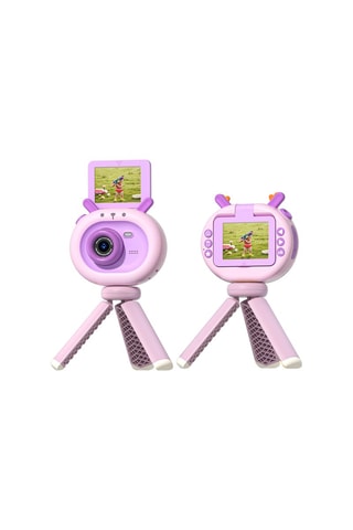 Máquina fotográfica digital para crianças Rosa-claro e lilás
