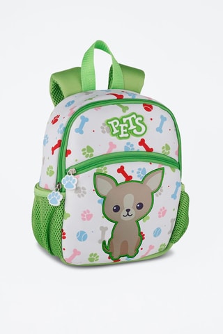 Mochila Pets Verde e branco - Branco e verde