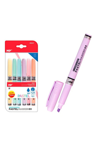 6 sublinhadores - 6 tintas