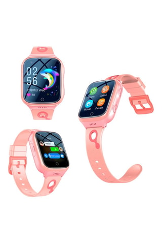 Relógio conectado Smartwatch K9 4G GPS - Compatível IOS e Android - Rosa