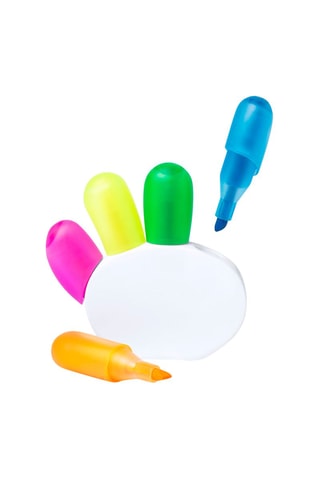 Conjunto de 5 marcadores fluorescentes