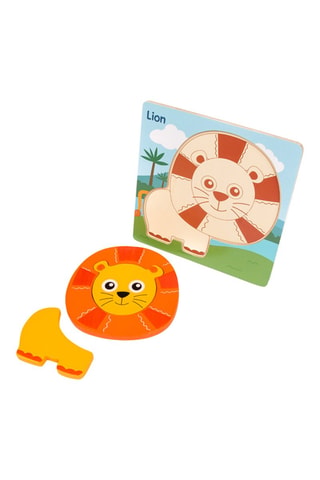 Puzzle em madeira Leão - 6 peças A partir de 3 anos