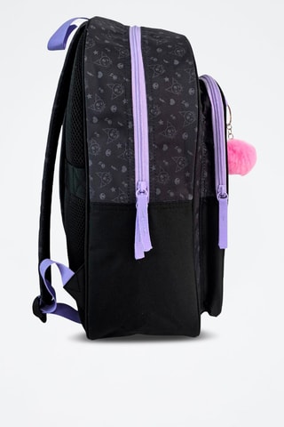 Mochila Kuromi Hello Kitty Sanrio - Preto - Preto, violeta e rosa