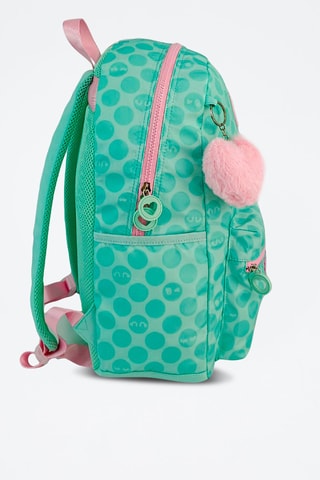 Mochila - Verde-claro - Azul, verde e rosa