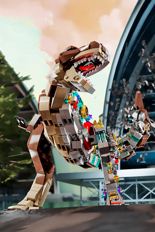 Maquete 3D mecanizada de Tyrannosaurus Rex - 1388 peças - A partir dos 12 anos
