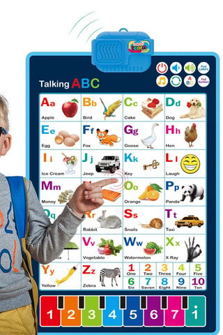 Alfabeto eletrónico interativo para aprender inglês A partir dos 3 anos