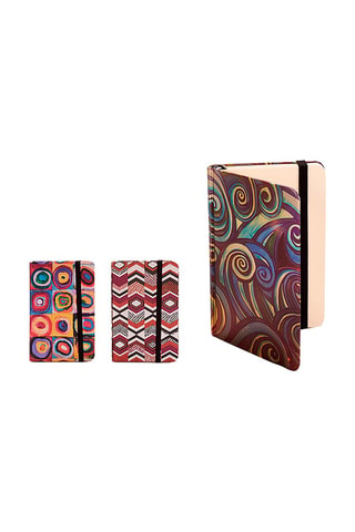 3 cadernos - 100 páginas  Multicolor - 4 x 9 cm