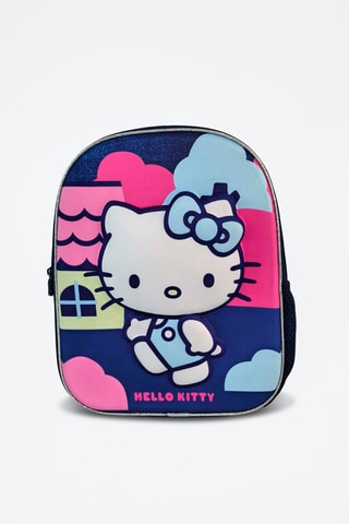 Mochila Hello Kitty Sanrio - Azul-marinho ­ - Branco, azul e rosa