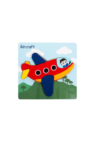 Puzzle em madeira Avião - 6 peças A partir de 3 anos