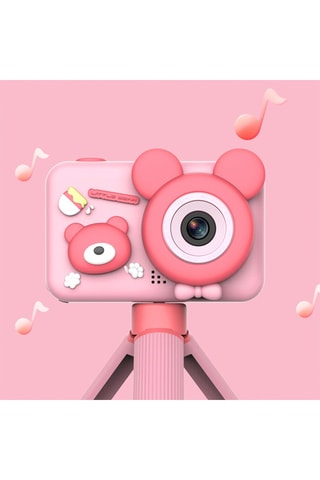 Máquina fotográfica digital para crianças Rosa