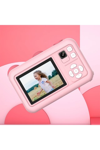 Máquina fotográfica digital para crianças Rosa