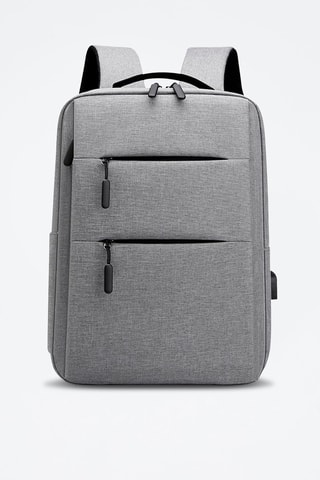 Mochila conectada - Algodão - Cinzento - Cinzento