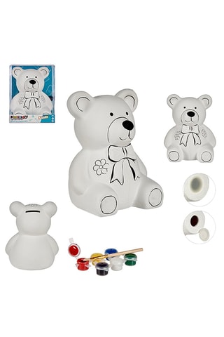 Mealheiro urso de cerâmica para pintar - A partir dos 3 anos