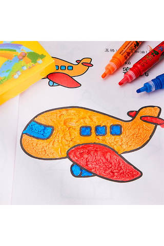 6 canetas mágicas 3D - 6 tintas