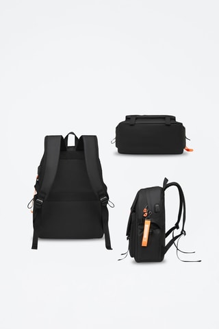 Mochila conectada - Algodão - Preto