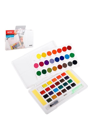 Paleta de pintura aguarela - 24 cores