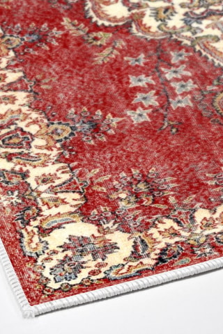 2 tappetini bagno - Rosso - 50 x 60 cm, 60 x 100 cm