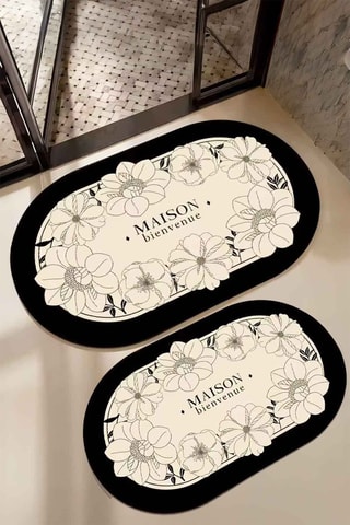 Tappetino bagno - Nero - 40 x 60 cm, 60 x 90 cm