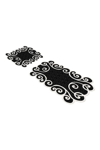2 tappetini bagno - Nero - 50 x 60 / 60 x 100 cm