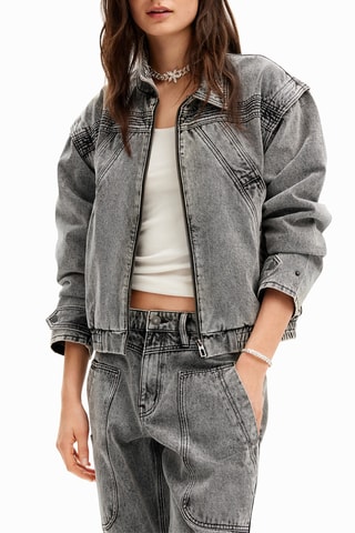 Veste en jean - Gris