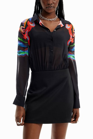 Robe chemise - Noir