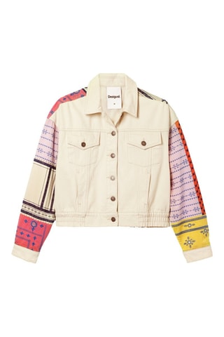 Veste regular - Vert et rose