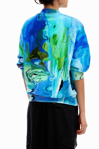 Sweat oversize - Bleu