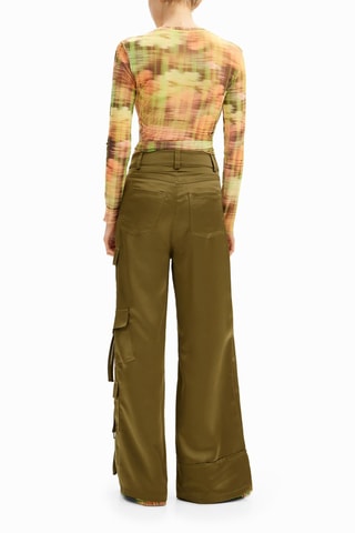 Pantalon cargo - Vert