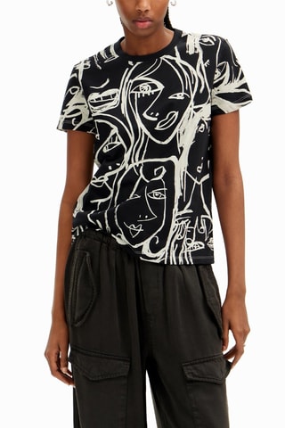 T-shirt - Blanc et noir