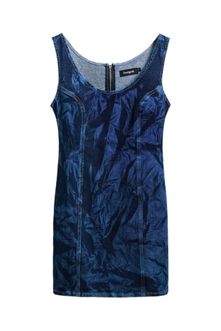 Robe courte en jean - Bleu
