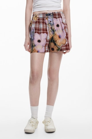 Short - Marron et rose