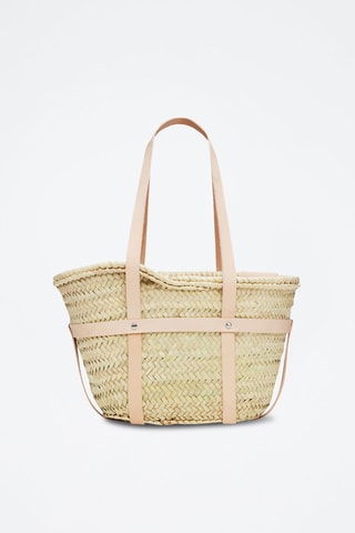 Sac porté épaule - Beige et rose