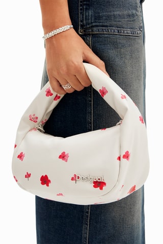 Sac porté épaule - Blanc, rouge et rose