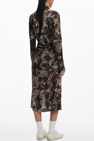 Robe chemise - Beige et marron