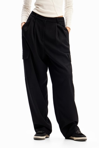 Pantalon wide legs - Noir